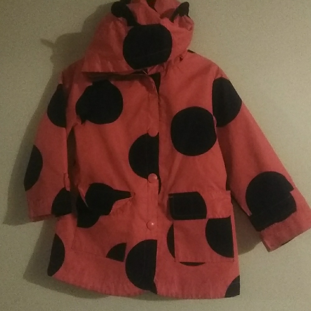 Pink and Black Raincoat